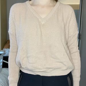 Brandy Melville pink nude sweater